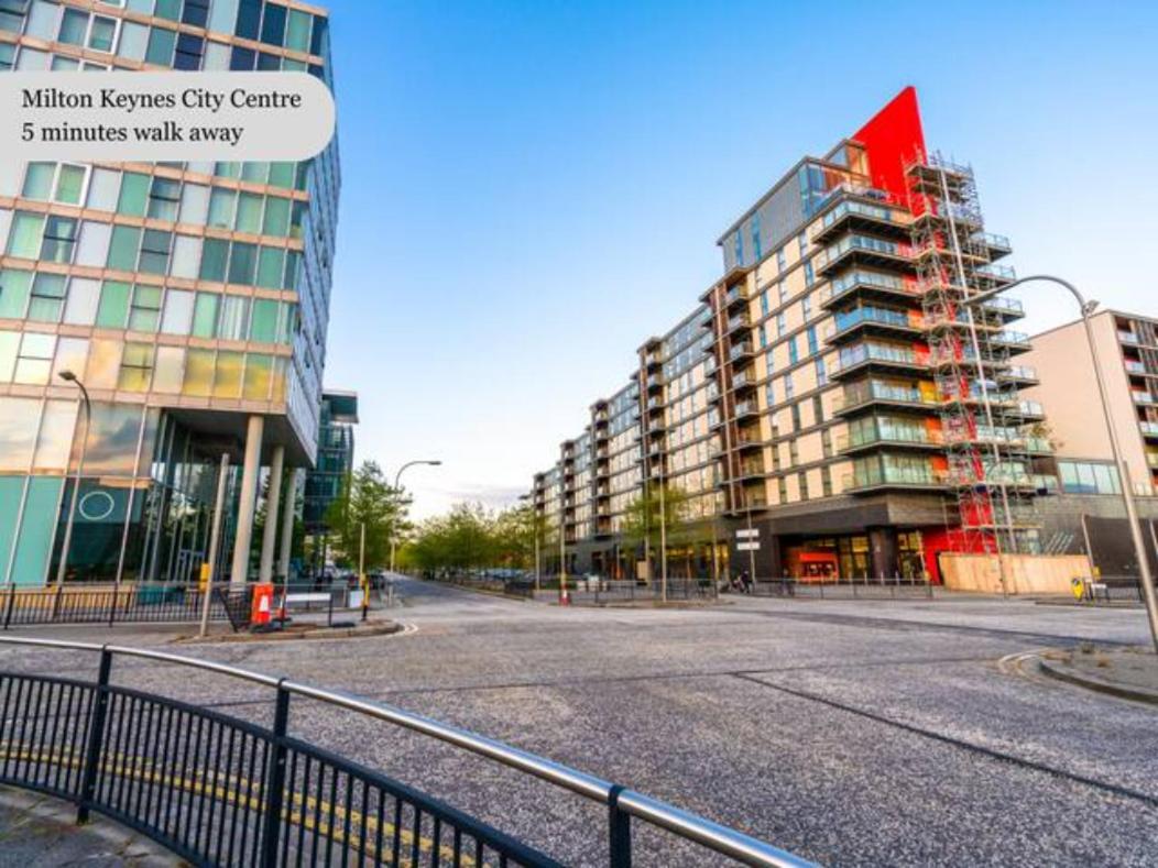 Luxury Campbell Park Apartments In Central Mk With Balcony, Free Parking & Smart Tv With Netflix By Yoko Property Milton Keynes Exterior photo